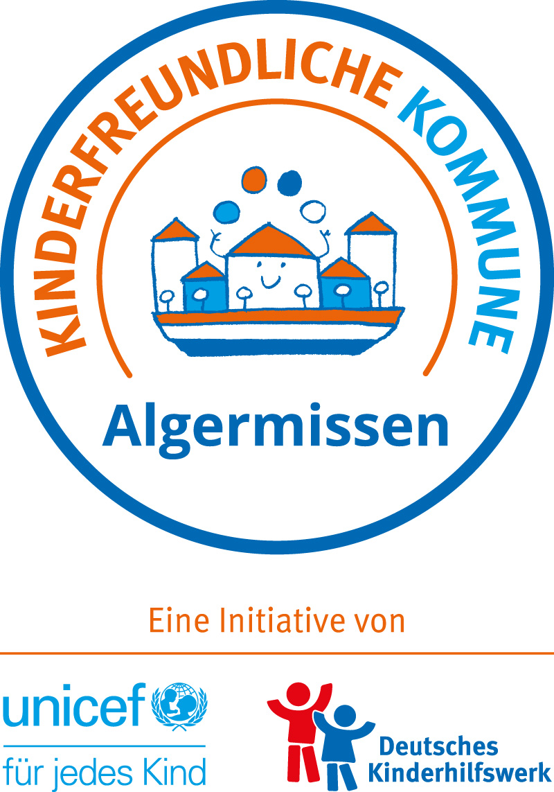 Kinderfreundliche Kommune Logo mit Trägern