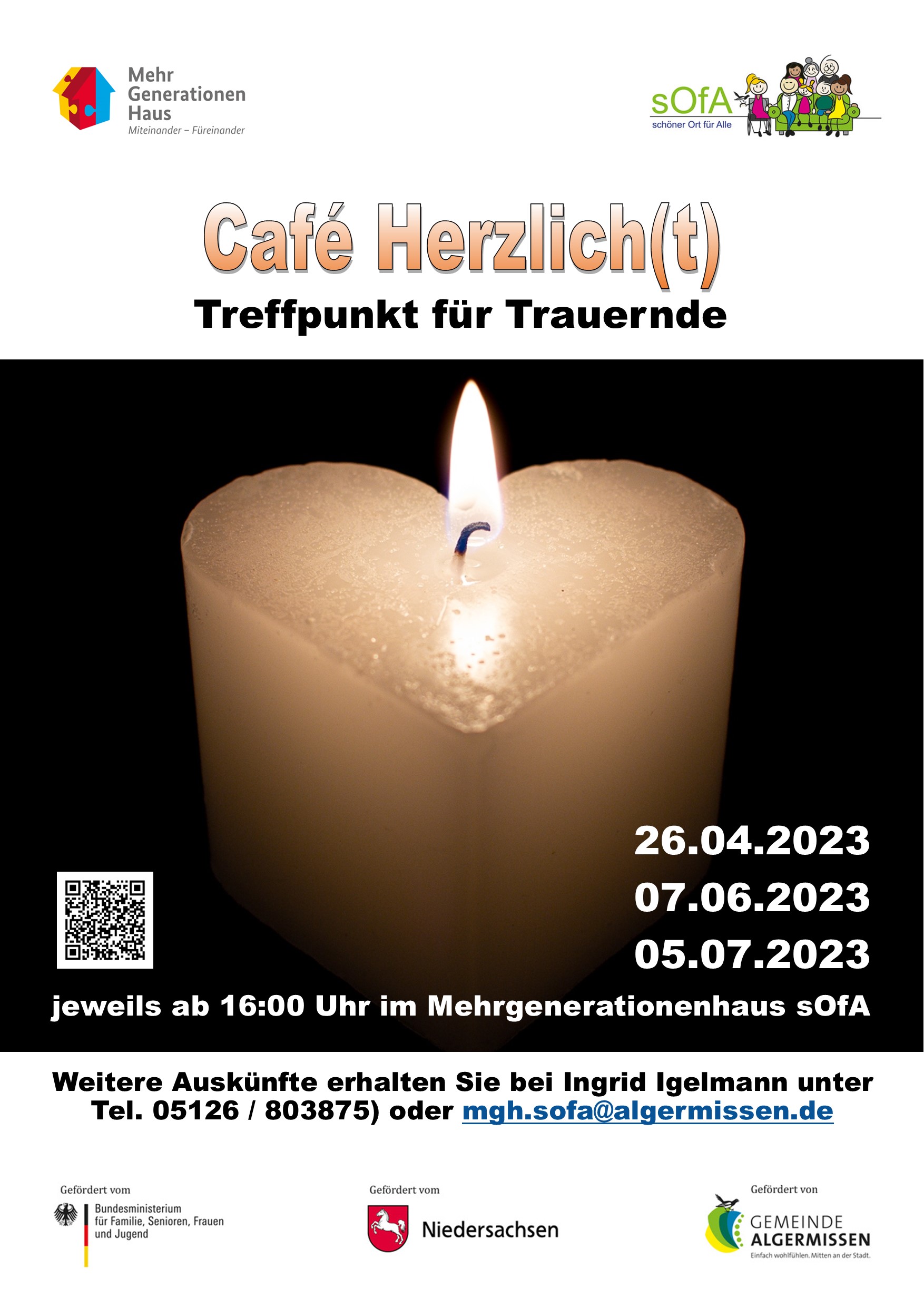 Plakat Café Herzlich(t)