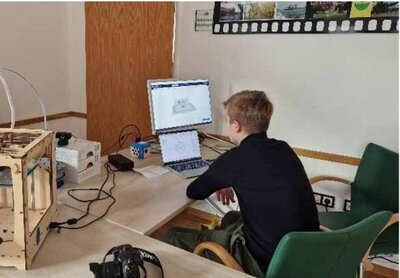 Arbeit am 3D-Drucker