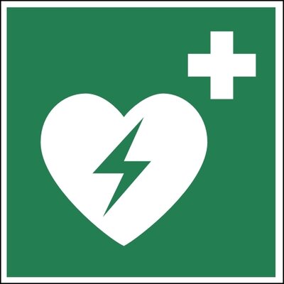 Schild Defibrillator