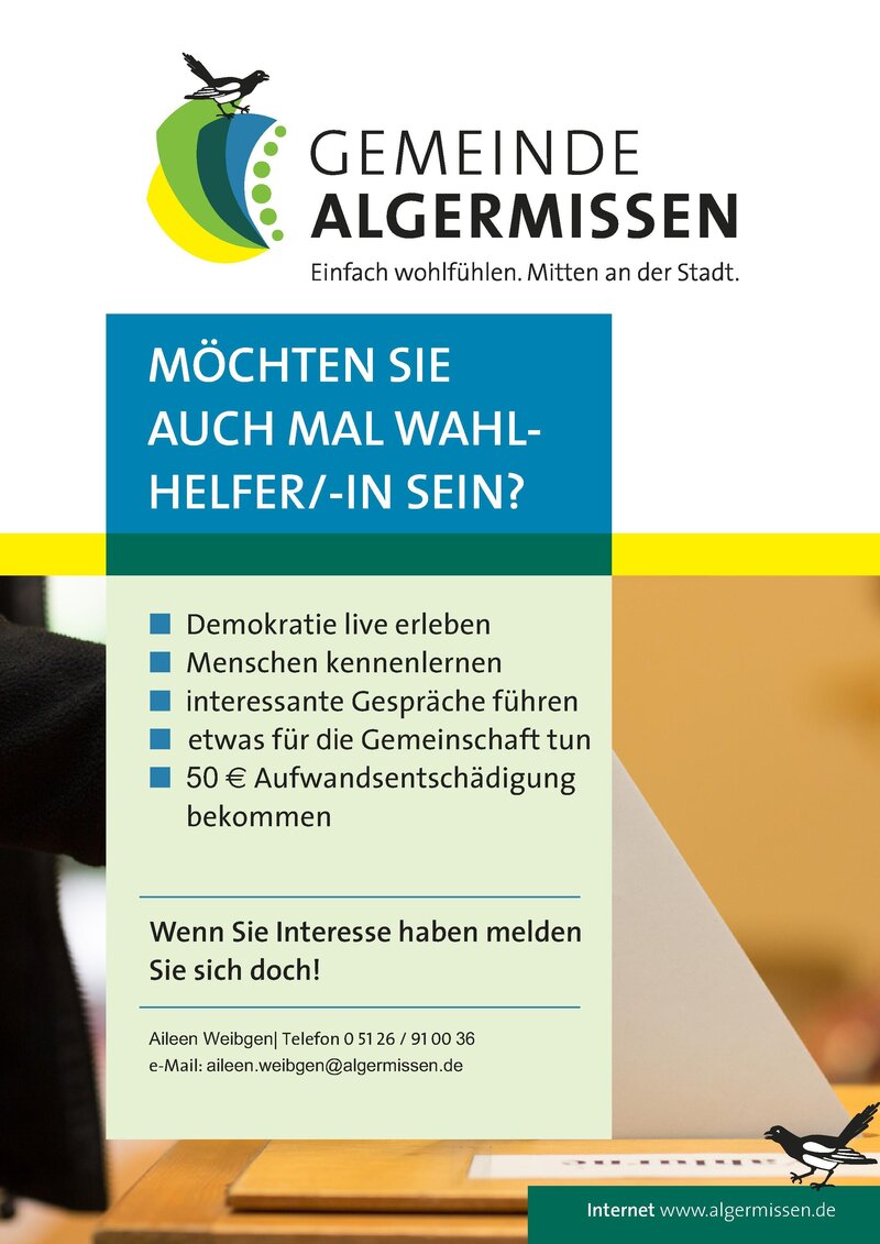 Plakat Wahlhelfer