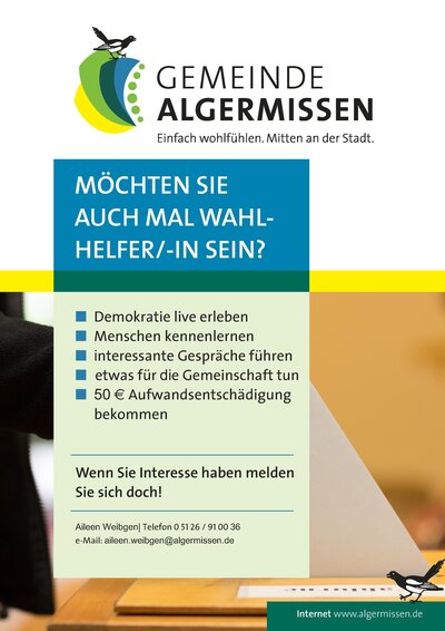 Plakat Wahlhelfer