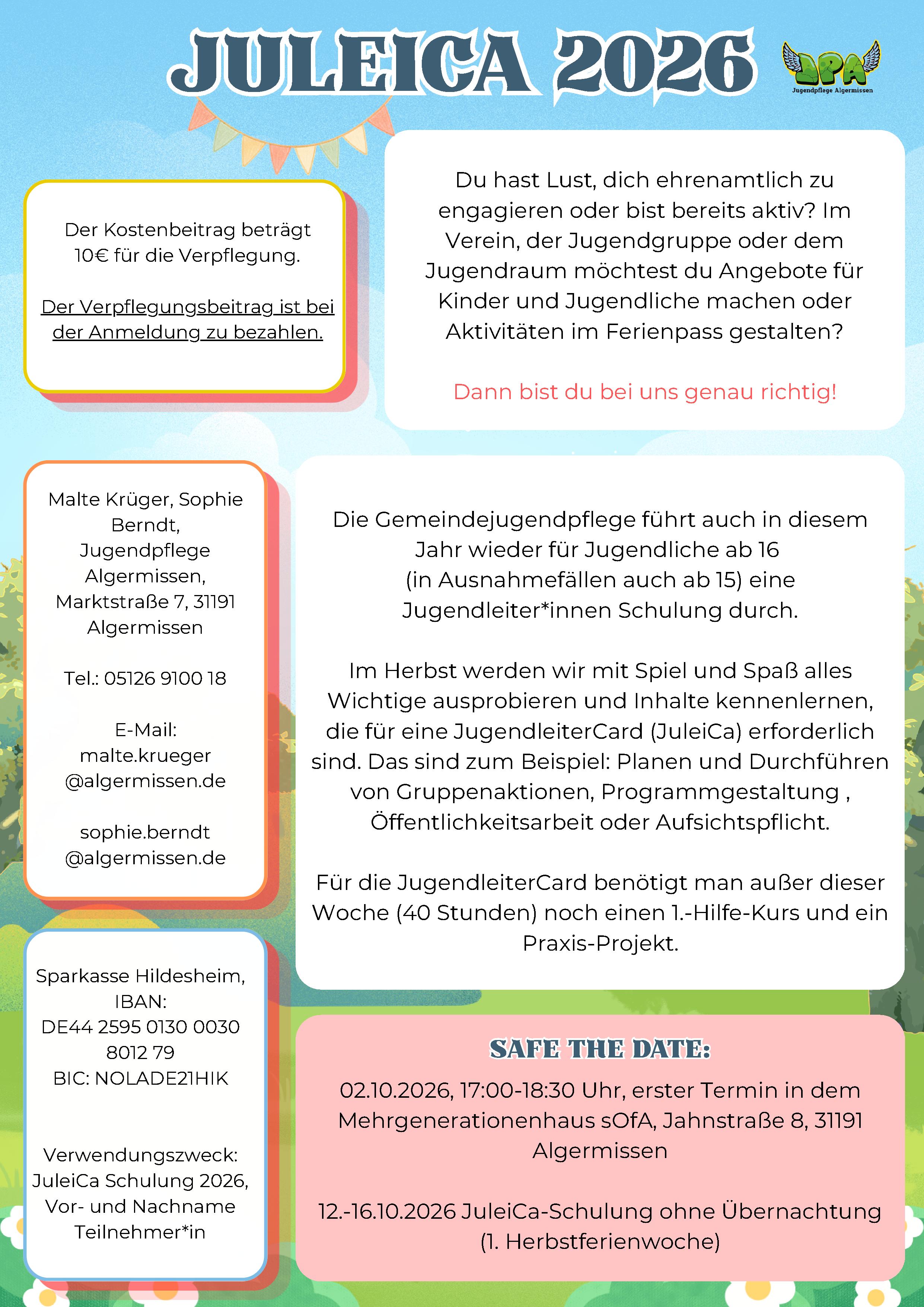 Beschreibung JuleiCa 2026