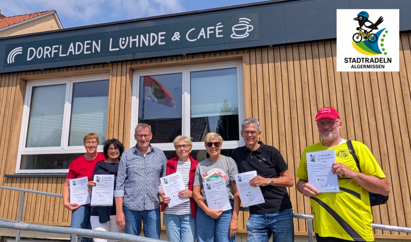 Gruppenfoto Siegerehrung STADTRADELN 2026