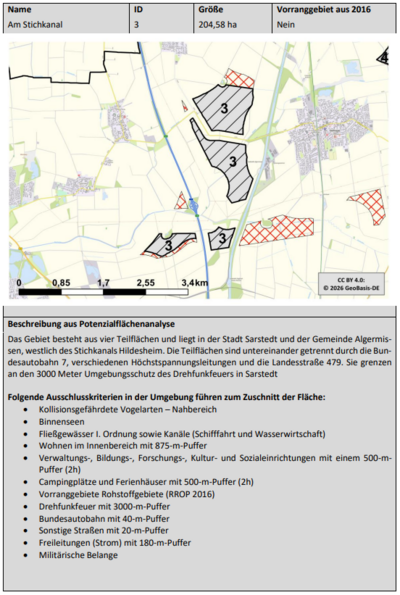 Vorranggebiet Windenergienutzung Nr. 3 