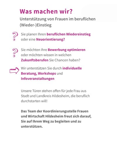 Die Koordinierungsstelle Frauen und Wirtschaft ist im sOfA Algermissen